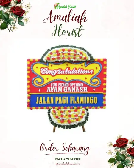 Sewa Papan Bunga Paniki Satu